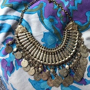 Child of wild gold coin necklace